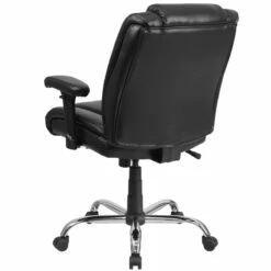HERCULES Series Big & Tall 400 Lb. Rated Black Leather Swivel Task Chair With Adjustable Arms - By Flash Furniture - Madison Seating -furniture Shop HERCULES Series Big Tall 400 lb. Rated Black Leather Swivel Task Chair with Adjustable Arms by Flash Furniture 2 2