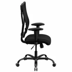 HERCULES Series Big & Tall 400 Lb. Rated Black Mesh Executive Swivel Chair With Adjustable Arms - By Flash Furniture - Madison Seating -furniture Shop HERCULES Series Big Tall 400 lb. Rated Black Mesh Executive Swivel Chair with Adjustable Arms by Flash Furniture 4