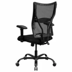HERCULES Series Big & Tall 400 Lb. Rated Black Mesh Executive Swivel Chair With Adjustable Arms - By Flash Furniture - Madison Seating -furniture Shop HERCULES Series Big Tall 400 lb. Rated Black Mesh Executive Swivel Chair with Adjustable Arms by Flash Furniture 5