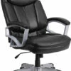 HERCULES Series Big & Tall 500 Lb. Rated Black Leather Executive Swivel Chair With Arms - By Flash Furniture - Madison Seating