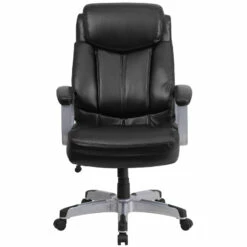 HERCULES Series Big & Tall 500 Lb. Rated Black Leather Executive Swivel Chair With Arms - By Flash Furniture - Madison Seating -furniture Shop HERCULES Series Big Tall 500 lb. Rated Black Leather Executive Swivel Chair with Arms by Flash Furniture 3