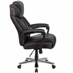 furniture Shop -furniture Shop HERCULES Series Big Tall 500 lb. Rated Black Leather Executive Swivel Chair with Height Adjustable Headrest by Flash Furniture 1