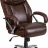 HERCULES Series Big & Tall 500 Lb. Rated Brown Leather Executive Swivel Chair With Extra Wide Seat - By Flash Furniture - Madison Seating -furniture Shop HERCULES Series Big Tall 500 lb. Rated Brown Leather Executive Swivel Chair with Extra Wide Seat by Flash Furniture