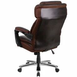HERCULES Series Big & Tall 500 Lb. Rated Brown Leather Executive Swivel Chair With Height Adjustable Headrest - By Flash Furniture - Madison Seating -furniture Shop HERCULES Series Big Tall 500 lb. Rated Brown Leather Executive Swivel Chair with Height Adjustable Headrest by Flash Furniture 2