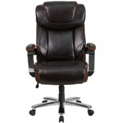 HERCULES Series Big & Tall 500 Lb. Rated Brown Leather Executive Swivel Chair With Height Adjustable Headrest - By Flash Furniture - Madison Seating -furniture Shop HERCULES Series Big Tall 500 lb. Rated Brown Leather Executive Swivel Chair with Height Adjustable Headrest by Flash Furniture 3