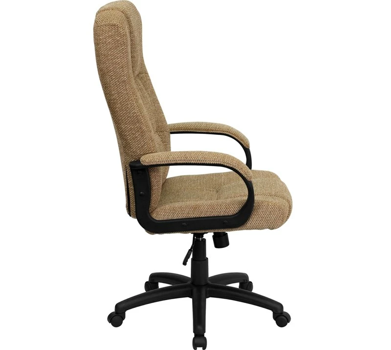 High Back Beige Fabric Executive Swivel Chair With Arms - By Flash Furniture - Madison Seating 5 High Back Beige Fabric Executive Swivel Chair With Arms - By Flash Furniture - Madison Seating - Image 3