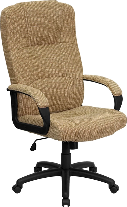 High Back Beige Fabric Executive Swivel Chair With Arms - By Flash Furniture - Madison Seating 3 High Back Beige Fabric Executive Swivel Chair With Arms - By Flash Furniture - Madison Seating