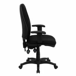furniture Shop -furniture Shop High Back Black Fabric Executive Swivel Chair with Adjustable Arms by Flash Furniture 1