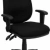 High Back Black Fabric Executive Swivel Chair With Adjustable Arms - By Flash Furniture - Madison Seating -furniture Shop High Back Black Fabric Executive Swivel Chair with Adjustable Arms by Flash Furniture