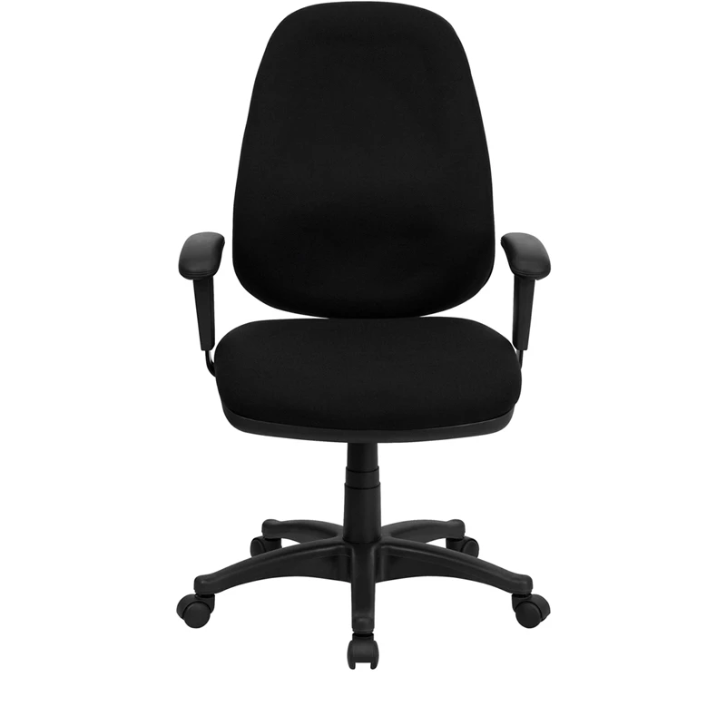 High Back Black Fabric Executive Swivel Chair With Adjustable Arms - By Flash Furniture - Madison Seating 7 High Back Black Fabric Executive Swivel Chair With Adjustable Arms - By Flash Furniture - Madison Seating - Image 5