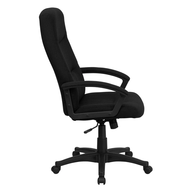 High Back Black Fabric Executive Swivel Chair With Arms - By Flash Furniture - Madison Seating 5 High Back Black Fabric Executive Swivel Chair With Arms - By Flash Furniture - Madison Seating - Image 3