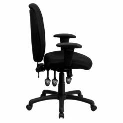 High Back Black Fabric Multifunction Ergonomic Executive Swivel Chair With Adjustable Arms - By Flash Furniture - Madison Seating -furniture Shop High Back Black Fabric Multifunction Ergonomic Executive Swivel Chair with Adjustable Arms by Flash Furniture 5