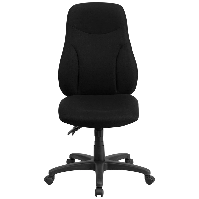 High Back Black Fabric Multifunction Ergonomic Swivel Task Chair - By Flash Furniture - Madison Seating 6 High Back Black Fabric Multifunction Ergonomic Swivel Task Chair - By Flash Furniture - Madison Seating - Image 4