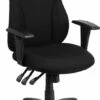 High Back Black Fabric Multifunction Ergonomic Swivel Task Chair With Adjustable Arms - By Flash Furniture - Madison Seating -furniture Shop High Back Black Fabric Multifunction Ergonomic Swivel Task Chair with Adjustable Arms by Flash Furniture