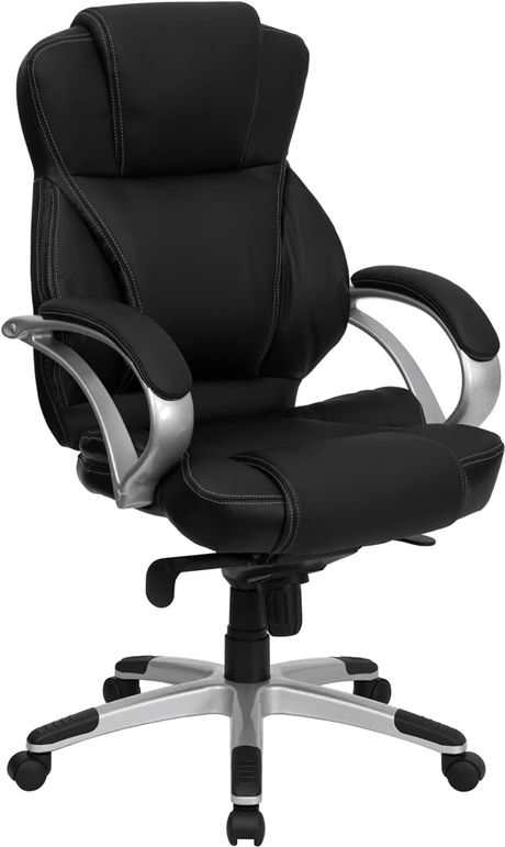 High Back Black Leather Contemporary Executive Swivel Chair - By Flash Furniture - Madison Seating 3 High Back Black Leather Contemporary Executive Swivel Chair - By Flash Furniture - Madison Seating