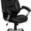 High Back Black Leather Contemporary Executive Swivel Chair With Arms - By Flash Furniture - Madison Seating -furniture Shop High Back Black Leather Contemporary Executive Swivel Chair with Arms by Flash Furniture