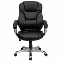 High Back Black Leather Contemporary Executive Swivel Chair With Arms - By Flash Furniture - Madison Seating -furniture Shop High Back Black Leather Contemporary Executive Swivel Chair with Arms by Flash Furniture 5