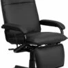 High Back Black Leather Executive Reclining Swivel Chair With Arms - By Flash Furniture - Madison Seating