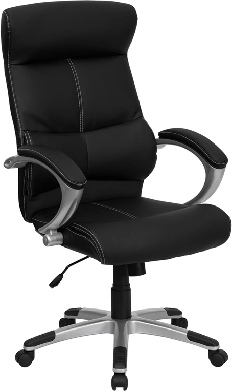 High Back Black Leather Executive Swivel Chair - By Flash Furniture - Madison Seating 3 High Back Black Leather Executive Swivel Chair - By Flash Furniture - Madison Seating
