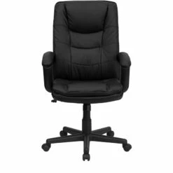 High Back Black Leather Executive Swivel Chair With Arms - By Flash Furniture - Madison Seating -furniture Shop High Back Black Leather Executive Swivel Chair with Arms by Flash Furniture 3 1