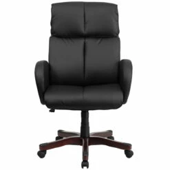 High Back Black Leather Executive Swivel Chair With Fully Upholstered Arms - By Flash Furniture - Madison Seating -furniture Shop High Back Black Leather Executive Swivel Chair with Fully Upholstered Arms by Flash Furniture 3