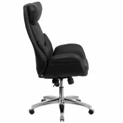 High Back Black Leather Executive Swivel Chair With Lumbar Pillow And Arms - By Flash Furniture - Madison Seating -furniture Shop High Back Black Leather Executive Swivel Chair with Lumbar Pillow and Arms by Flash Furniture 1