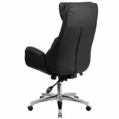 High Back Black Leather Executive Swivel Chair With Lumbar Pillow And Arms - By Flash Furniture - Madison Seating -furniture Shop High Back Black Leather Executive Swivel Chair with Lumbar Pillow and Arms by Flash Furniture 2
