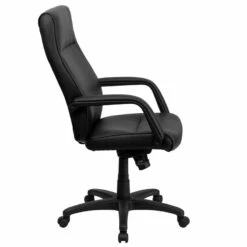 High Back Black Leather Executive Swivel Chair With Memory Foam Padding With Arms - By Flash Furniture - Madison Seating -furniture Shop High Back Black Leather Executive Swivel Chair with Memory Foam Padding with Arms by Flash Furniture 5