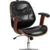 High Back Black Leather Executive Wood Swivel Chair With Arms - By Flash Furniture - Madison Seating -furniture Shop High Back Black Leather Executive Wood Swivel Chair with Arms by Flash Furniture