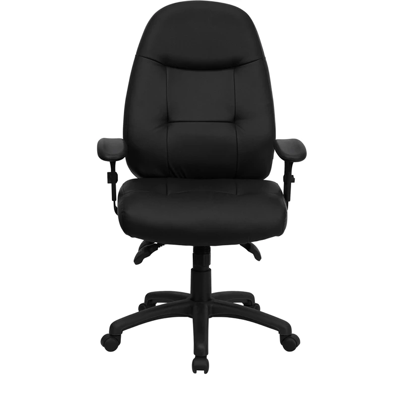 High Back Black Leather Multifunction Executive Swivel Chair With Adjustable Arms - By Flash Furniture - Madison Seating 9 High Back Black Leather Multifunction Executive Swivel Chair With Adjustable Arms - By Flash Furniture - Madison Seating - Image 7