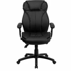 High Back Black Leather Multifunction Executive Swivel Chair With Lumbar Support Knob With Arms - By Flash Furniture - Madison Seating -furniture Shop High Back Black Leather Multifunction Executive Swivel Chair with Lumbar Support Knob with Arms by Flash Furniture 6