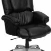 High Back Black Leather OverStuffed Executive Swivel Chair With Fully Upholstered Arms - By Flash Furniture - Madison Seating -furniture Shop High Back Black Leather OverStuffed Executive Swivel Chair with Fully Upholstered Arms by Flash Furniture