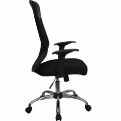 High Back Black Mesh Executive Swivel Chair With Arms - By Flash Furniture - Madison Seating -furniture Shop High Back Black Mesh Executive Swivel Chair with Arms by Flash Furniture 2
