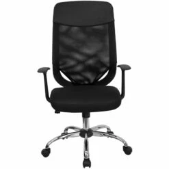 High Back Black Mesh Executive Swivel Chair With Arms - By Flash Furniture - Madison Seating -furniture Shop High Back Black Mesh Executive Swivel Chair with Arms by Flash Furniture 6