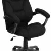 High Back Black Microfiber Contemporary Executive Swivel Chair With Arms - By Flash Furniture - Madison Seating -furniture Shop High Back Black Microfiber Contemporary Executive Swivel Chair with Arms by Flash Furniture