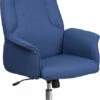 High Back Blue Fabric Executive Swivel Chair With Chrome Base And Fully Upholstered Arms - By Flash Furniture - Madison Seating 2 High Back Blue Fabric Executive Swivel Chair With Chrome Base And Fully Upholstered Arms - By Flash Furniture - Madison Seating -furniture Shop High Back Blue Fabric Executive Swivel Chair with Chrome Base and Fully Upholstered Arms by Flash Furniture