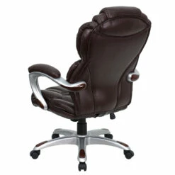 High Back Brown Leather Executive Swivel Chair With Arms - By Flash Furniture - Madison Seating -furniture Shop High Back Brown Leather Executive Swivel Chair with Arms by Flash Furniture 2