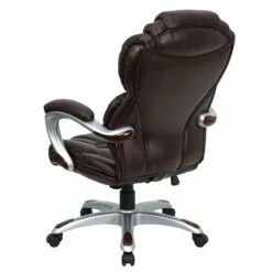 High Back Brown Leather Executive Swivel Chair With Arms - By Flash Furniture - Madison Seating -furniture Shop High Back Brown Leather Executive Swivel Chair with Arms by Flash Furniture 5