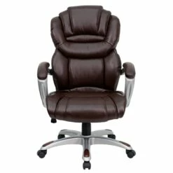 High Back Brown Leather Executive Swivel Chair With Arms - By Flash Furniture - Madison Seating -furniture Shop High Back Brown Leather Executive Swivel Chair with Arms by Flash Furniture 6