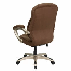 High Back Brown Microfiber Contemporary Executive Swivel Chair With Arms - By Flash Furniture - Madison Seating -furniture Shop High Back Brown Microfiber Contemporary Executive Swivel Chair with Arms by Flash Furniture 2