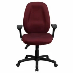 High Back Burgundy Fabric Multifunction Ergonomic Executive Swivel Chair With Adjustable Arms - By Flash Furniture - Madison Seating -furniture Shop High Back Burgundy Fabric Multifunction Ergonomic Executive Swivel Chair with Adjustable Arms by Flash Furniture 3