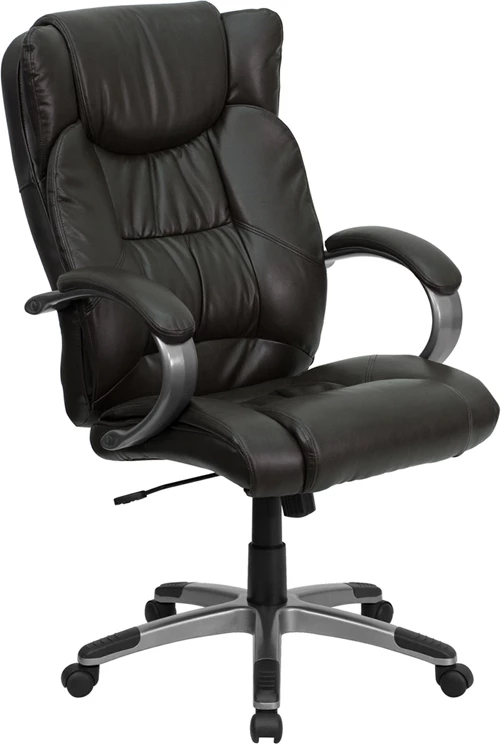 High Back Espresso Brown Leather Executive Swivel Chair With Arms - By Flash Furniture - Madison Seating 3 High Back Espresso Brown Leather Executive Swivel Chair With Arms - By Flash Furniture - Madison Seating