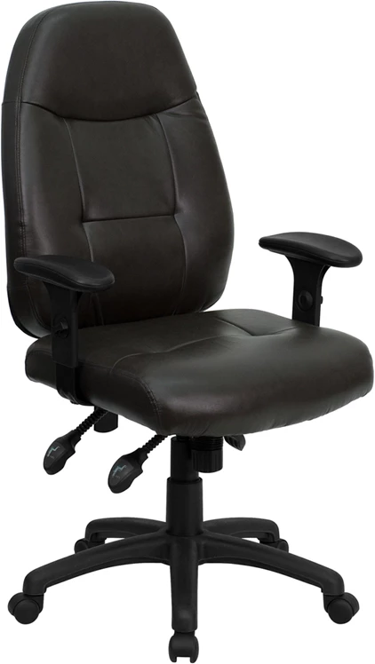 High Back Espresso Brown Leather Multifunction Executive Swivel Chair With Adjustable Arms - By Flash Furniture - Madison Seating 3 High Back Espresso Brown Leather Multifunction Executive Swivel Chair With Adjustable Arms - By Flash Furniture - Madison Seating