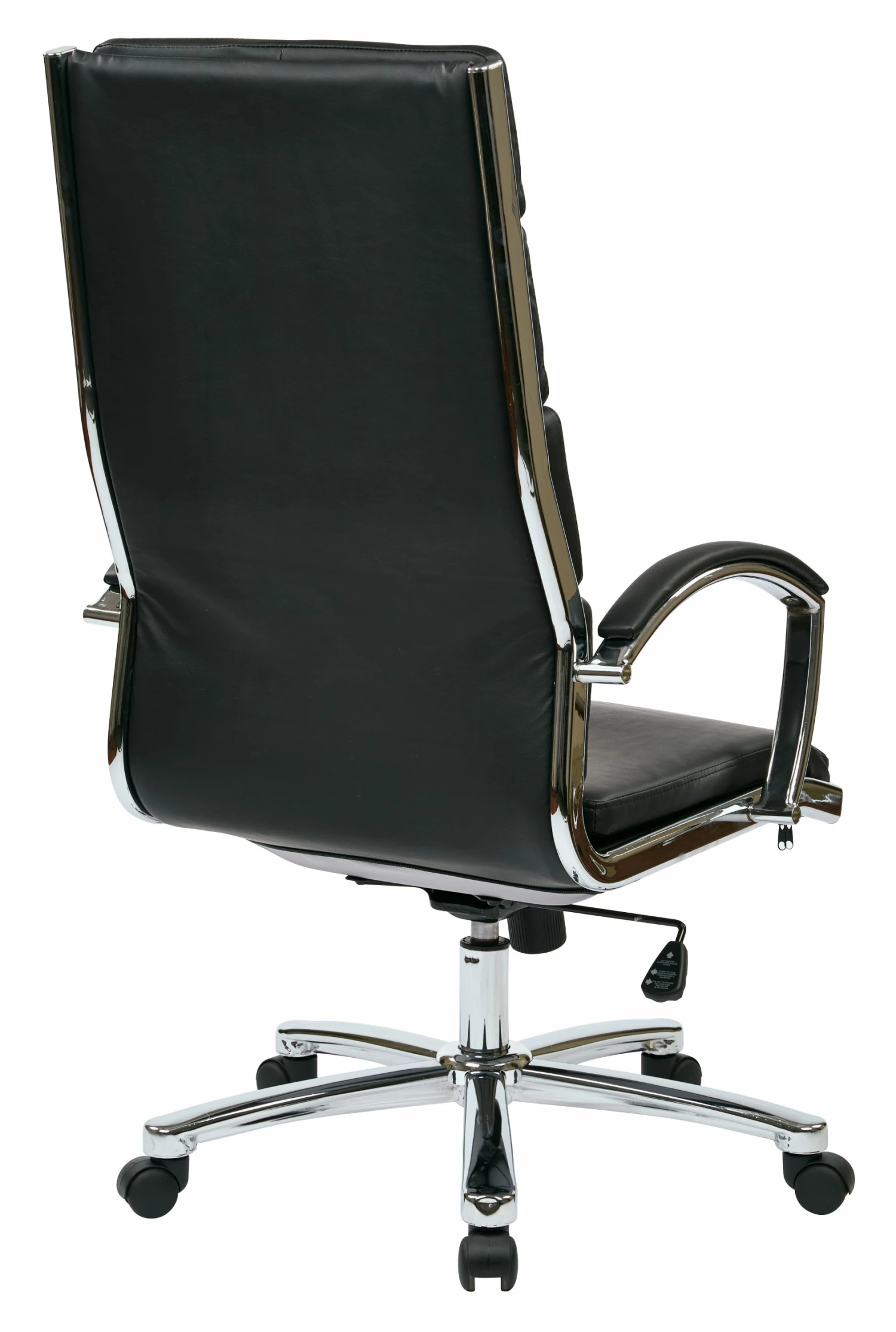High Back Executive Black Faux Leather Chair By Work Smart - Office Star - Madison Seating 4 High Back Executive Black Faux Leather Chair By Work Smart - Office Star - Madison Seating - Image 2