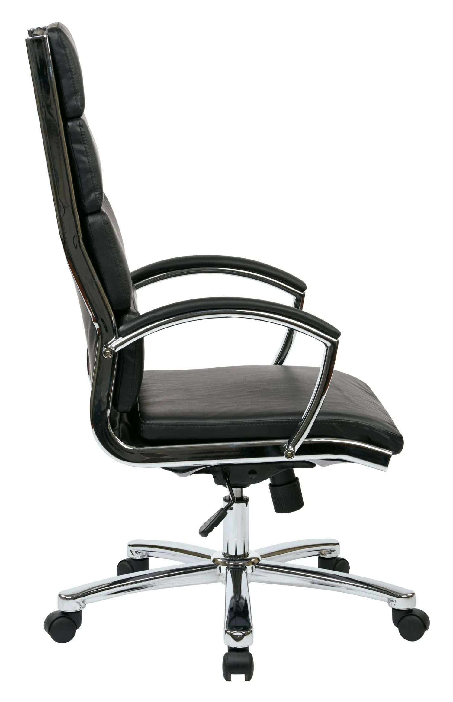 High Back Executive Black Faux Leather Chair By Work Smart - Office Star - Madison Seating 5 High Back Executive Black Faux Leather Chair By Work Smart - Office Star - Madison Seating - Image 3