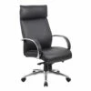 High Back Executive Chair With Aluminum Arms And Chair Base - With Knee Tilt By Boss Office Products - Madison Seating -furniture Shop High Back Executive Chair with Aluminum Arms and Chair Base With Knee Tilt by Boss Office Products