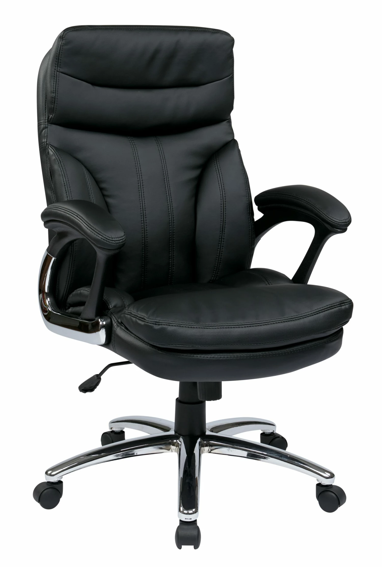High Back Executive Faux Leather Chair By Work Smart - Office Star - Madison Seating 3 High Back Executive Faux Leather Chair By Work Smart - Office Star - Madison Seating