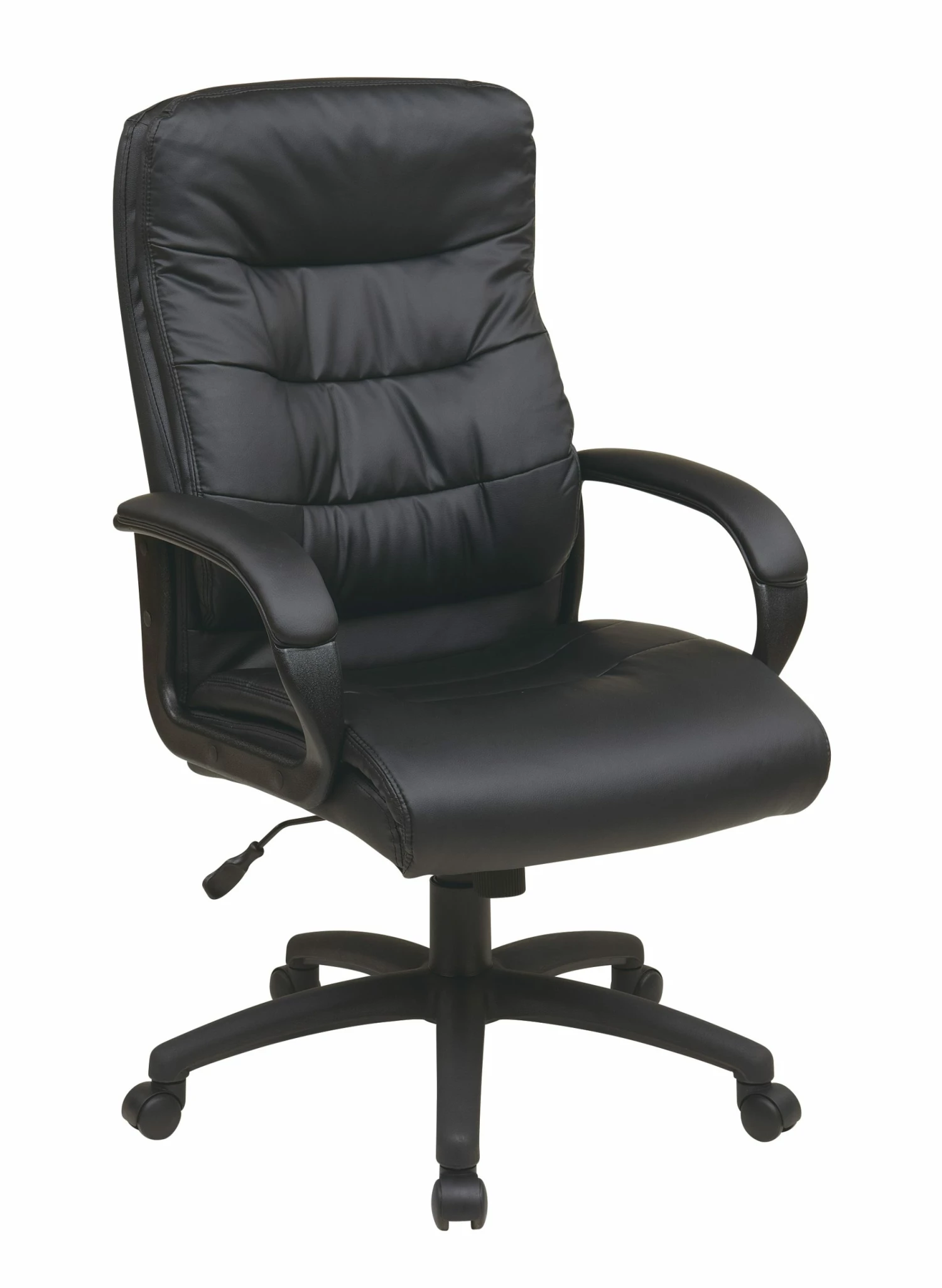 High Back Faux Leather Executive Chair By Work Smart - Office Star - Madison Seating 3 High Back Faux Leather Executive Chair By Work Smart - Office Star - Madison Seating