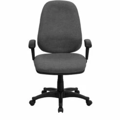 High Back Gray Fabric Executive Swivel Chair With Adjustable Arms - By Flash Furniture - Madison Seating -furniture Shop High Back Gray Fabric Executive Swivel Chair with Adjustable Arms by Flash Furniture 5