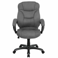 High Back Gray Microfiber Contemporary Executive Swivel Chair With Arms - By Flash Furniture - Madison Seating -furniture Shop High Back Gray Microfiber Contemporary Executive Swivel Chair with Arms by Flash Furniture 5